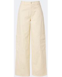 Moncler - Cotton Wide-Leg Pants - Lyst