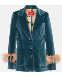 La DoubleJ - Keaton Blazer Mit Federn - Lyst
