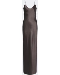 Nili Lotan - Cami Silk Satin Slip Dress - Lyst