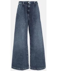 AG Jeans - Stella High-Rise Wide-Leg Jeans - Lyst