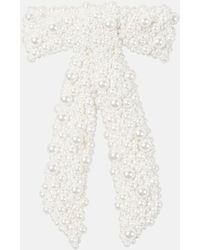 Jennifer Behr - Donna Faux-Pearl Bow Barrette - Lyst