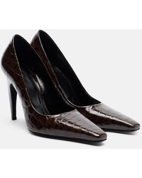 Jude - Fame 105 Croc-Embossed Leather Pumps - Lyst