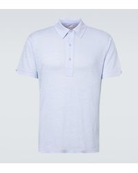 Orlebar Brown - Sebastian Linen Polo Shirt - Lyst