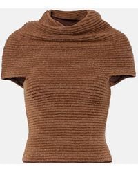 Magda Butrym - Draped Knitted Top - Lyst