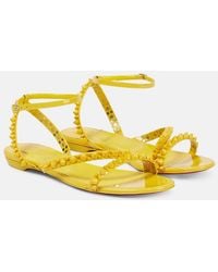 Christian Louboutin - Mafaldina Spikes Leather Sandals - Lyst