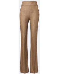 Valentino Garavani - Silk And Wool Straight Pants - Lyst