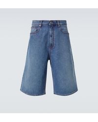 ERL - Indiana Denim Bermuda Shorts - Lyst