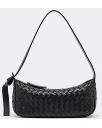 Bottega Veneta - Nodo Intrecciato Leather Shoulder Bag - Lyst