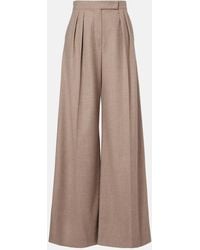 Max Mara - Cashmere-Blend Wide-Leg Pants - Lyst