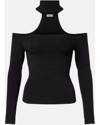 Jonathan Simkhai - Lila Ribbed-Knit Off-Shoulder Top - Lyst
