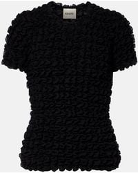KHAITE - Polly Silk Chiffon Top - Lyst