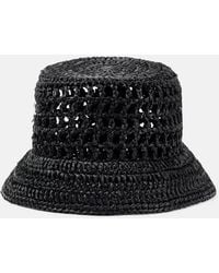 Prada - Embroidered Logo Bucket Hat - Lyst