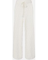 Faithfull the Brand - Fio Pointelle Cotton Wide-Leg Pants - Lyst