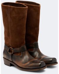 Golden Goose - Biker Leather Mid-Calf Boots - Lyst