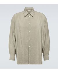 Lemaire - Twisted Silk-blend Shirt - Lyst