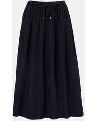 Veronica Beard - Bates Gathered Taffeta Midi Skirt - Lyst