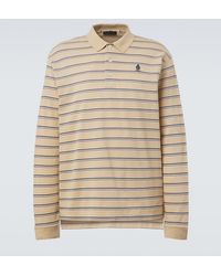 Prada - Polo De Pique De Algodon A Rayas - Lyst
