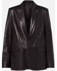 Nili Lotan - Belmonde Leather Blazer - Lyst