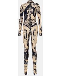 Jean Paul Gaultier - Tattoo Collection Bedruckter Bodysuit aus Jersey - Lyst