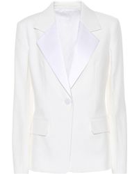 Helmut Lang Blazer in crêpe - Bianco