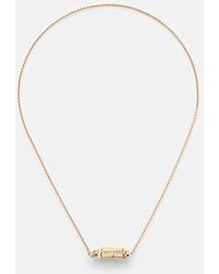 Marie Lichtenberg - Coco Micro 18Kt Locket Necklace With Diamonds - Lyst