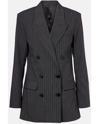 Isabel Marant - Jevimaga Pinstriped Wool-Blend Blazer - Lyst