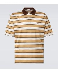 Prada - Polo De Algodon A Rayas - Lyst