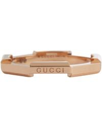 Gucci Anillo Link To Love de oro rosa de 18 ct - Neutro