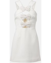 Rebecca Vallance - Vestido Corto Hermoine De Crepe Con Lazo - Lyst