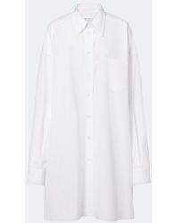 Maison Margiela - Oversized Cotton Poplin Shirt - Lyst