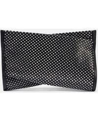 Christian Louboutin - Clutch Loubitwist Small Aus Leder Mit Kristallen - Lyst