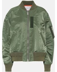 Sacai - Stand-collar Relaxed-fit Shell Bomber Jacket - Lyst