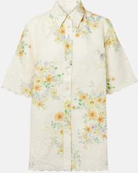 ALÉMAIS - Juliette Floral Linen Shirt - Lyst