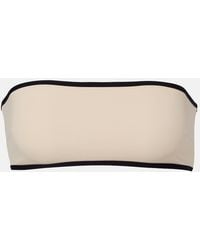 TOTEME - Stripe Edge Strapless Bikini Top - Lyst