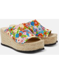 Loewe - Paula's Ibiza Petal 80 Espadrille Wedges - Lyst