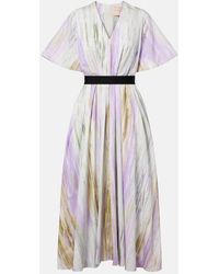ROKSANDA - Sana Printed Cotton Maxi Dress - Lyst