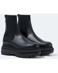 Sacai - Leather Chelsea Boots - Lyst
