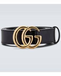 Gucci - Guertel Double G Aus Leder - Lyst