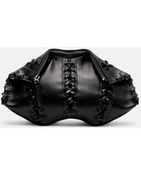 McQueen - Manta Small Leather Shoulder Bag - Lyst
