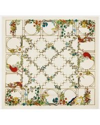 Gucci - Silk Floral Scarf - Lyst