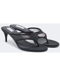 Alaïa - Mesh Thong Sandals - Lyst