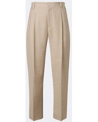 Jacquemus - Croisiere Pleated Linen-Blend Pants - Lyst