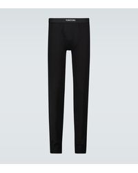 Tom Ford Gray Long Johns leggings in Black Womens Trousers Slacks and Chinos Slacks and Chinos Tom Ford Trousers 