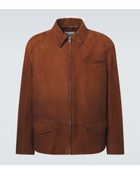 Miu Miu - Suede Blouson Jacket - Lyst