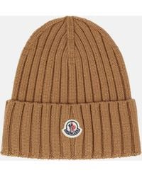 Moncler - Ribbed-Knit Wool Beanie - Lyst