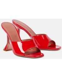 AMINA MUADDI - Lupita 70 Patent Leather Mules - Lyst