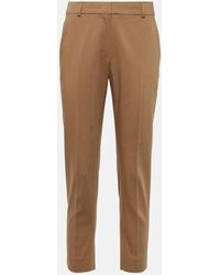 Max Mara - Lince Cropped Cotton Straight Pants - Lyst