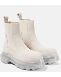 Rick Owens - Bottines Beatle Tractor En Cuir - Lyst
