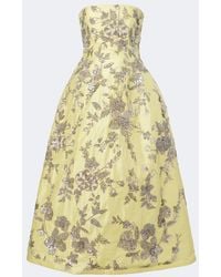 La Fuori - Aurelia Sequined Silk Bustier Dress - Lyst