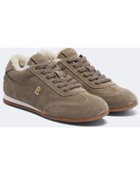 Bogner - Valencia Shearling-Lined Suede Sneakers - Lyst